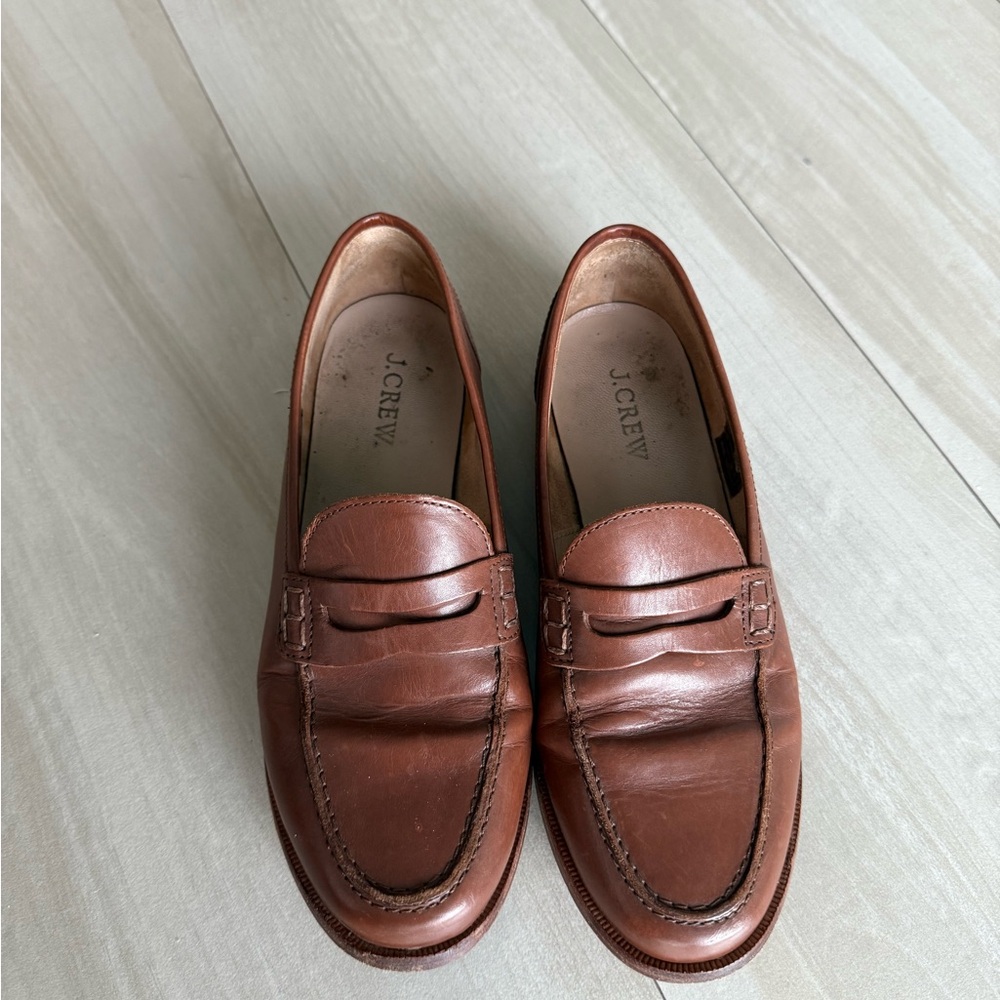 J. Crew Women's Brown 100% Leather Loafers